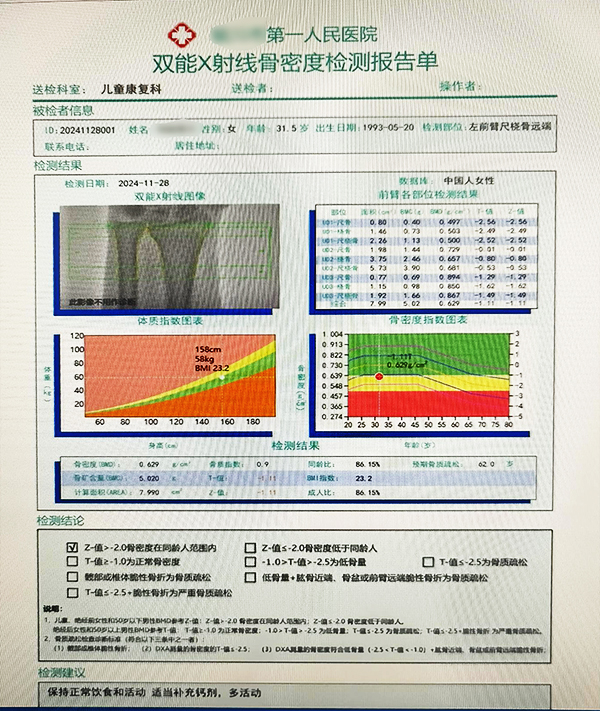 双能X射线骨密度仪检测报告中的T值与Z值的深度解读